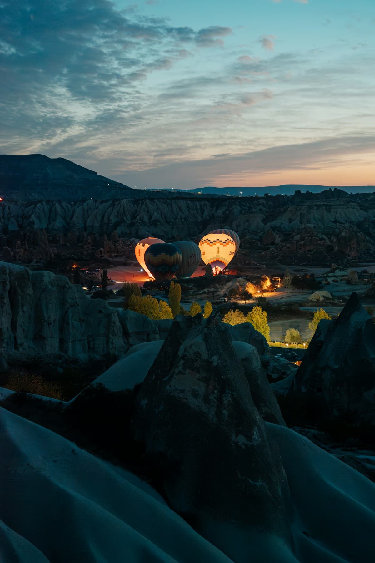 Hot air balloons over Cappadocia